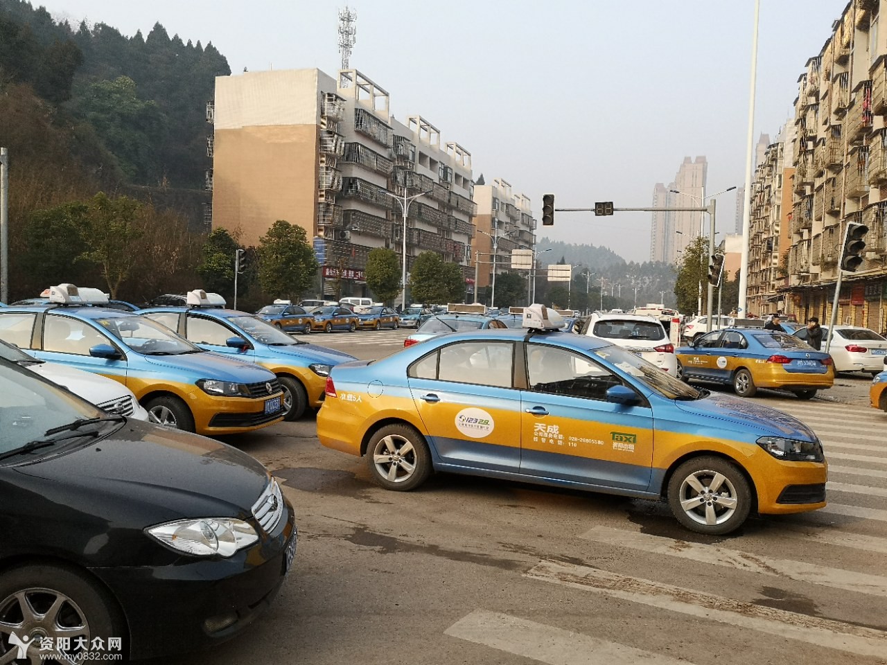 今天早上看到不少资阳出租车司机在进行核酸检测