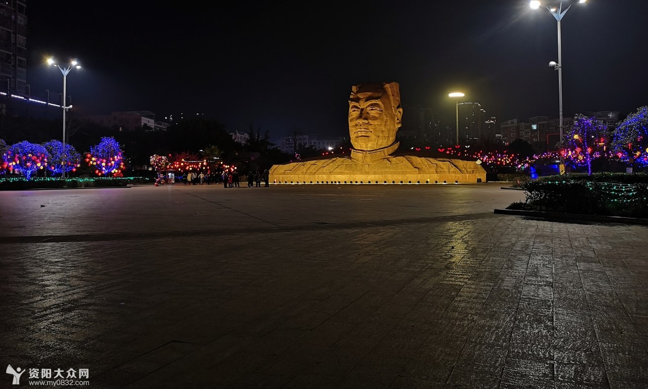 乐至夜景喜气洋,邀您共赏帅乡新貌