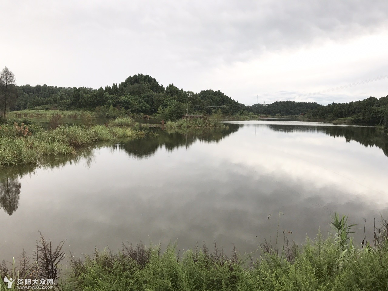 安岳朝阳水库的水位下降得好厉害!