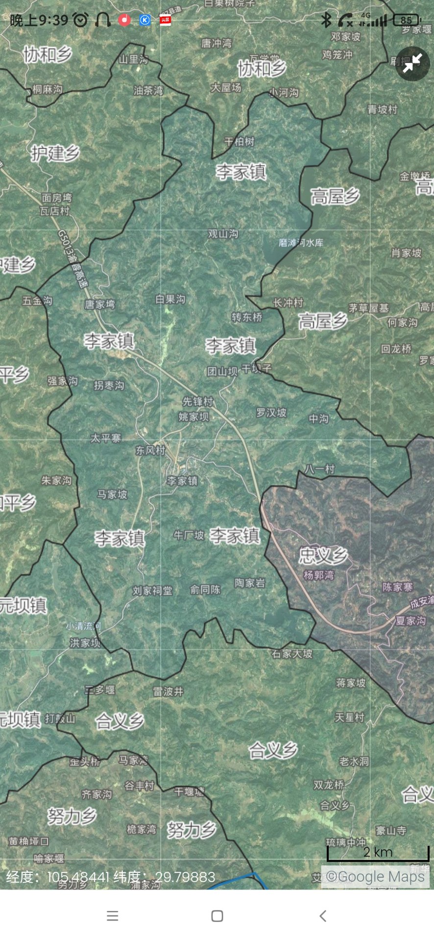 安岳曾经的69个乡镇版图